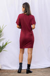 Ten Tomorrow Dress Diedre Wrap Dress in Merlot Diedre Wrap Dress in Merlot | Ten Tomorrow at sungkyulgapa sungkyulgapa