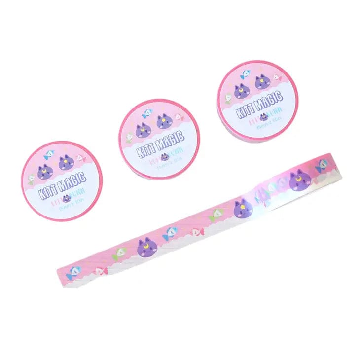 Kitt & Bunn Supply Co Stationary Cute Purple Cat Washi Tape Cute Purple Cat Washi Tape | Kitt & Bunn Supply Co. | sungkyulgapa sungkyulgapa